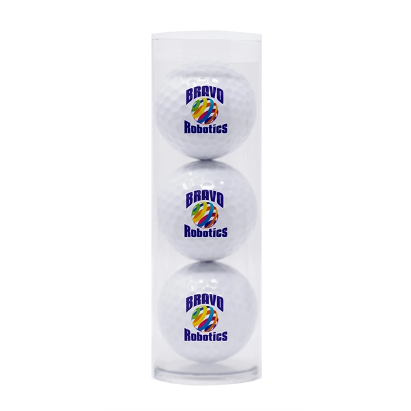 3-Ball Par Pack with customized white golf balls.